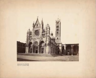 Dom Santa Maria Assunta, Siena: Ansicht von Westen