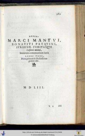Locorum Communium Iuris.
