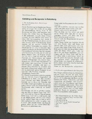 Echtding und Bursprake in Ratzeburg