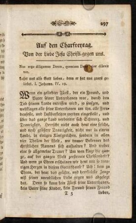 297-307, Auf den Charfreytag.