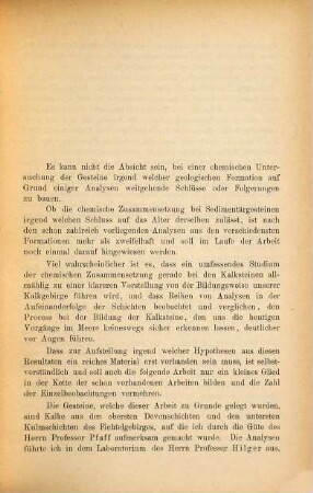 Beitrag zur chemischen Kenntnis einiger paläolithischer Gesteine des Fichtelgebirges