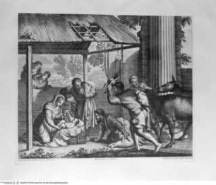 Raccolta de' quadri ... posseduti da S.A.R. Pietro Leopoldo, Florenz 1778, Tafel 63: Anbetung der Hirten