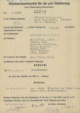 Demmel, Gebhard