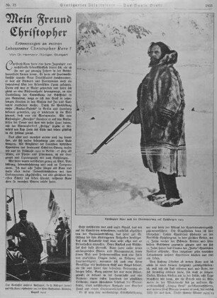 "Mein Freund Christopher": Stuttgarter Illustrierte vom 9.4.1933 (Schröder-Stranz-Expedition)