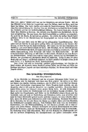 Das heimatliche Wirklichkeitsbuch