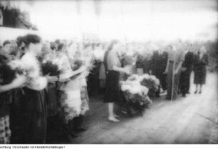 Dresden, Heinz-Steyer-Stadion, Auftritt des Moissejew-Ensemble, 3./4. Januar 1950
