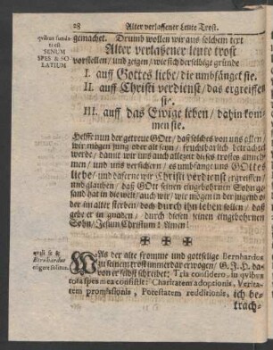 Was der alte fromme und gottselige Bernhardus [...]