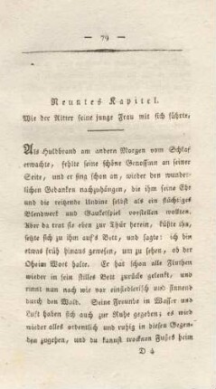 Neuntes Kapitel. Wie der Ritter seine junge Frau mit sich führte