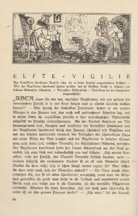 Elfte Vigilie Des Konrektors Paulmann Unwille über die in seiner Familie ausgebrochene Tollheit ...