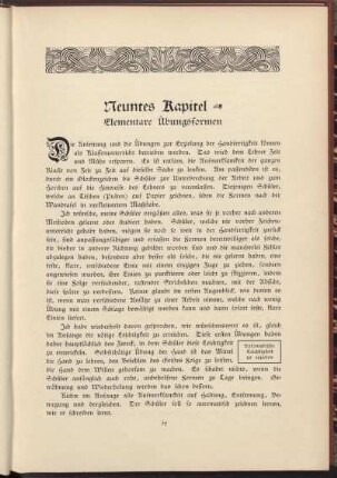 Neuntes Kapitel - Elementare Übungsformen