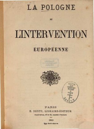 La Pologne et l'intervention européenne