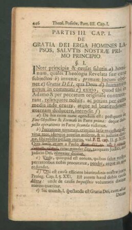 Cap. I. De Gratia Dei Erga Homines Lapsos, Salutis Nostrae Primo Principio