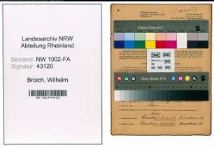 Entnazifizierung Wilhelm Broich, geb. 18.05.1909 (Metzger)