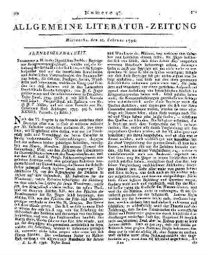 Posselt, E. L.: Dr. Ernst Ludwig Posselt's Kleine Schriften. Nürnberg: Bauer und Mann 1795