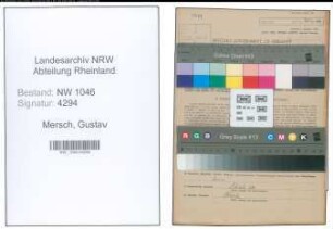 Entnazifizierung Gustav Mersch , geb. 17.11.1902 (Landwirt)