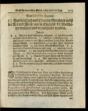 Das XXXVIII. Capitul.