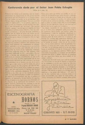 Conferencia dada el señor Juan Pablo Echagüe : (Viene de la pág. 15)