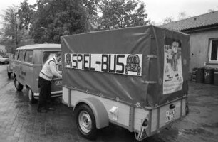 "Mobile Spielplatzaktion" für Kinder, organisiert vom Stadtjugendausschuss Karlsruhe