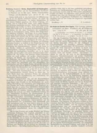 375-376 [Rezension] Seeberg, Reinhold, Kirche, Gnadenmittel und Gnadengaben