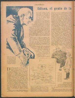 Edison, el genio de la electricidad, fué un torpe para sus maestros : Nota por B. González Arrili