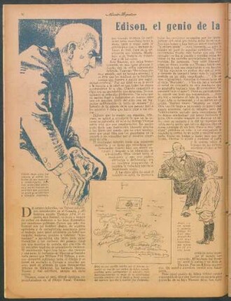 Edison, el genio de la electricidad, fué un torpe para sus maestros : Nota por B. González Arrili