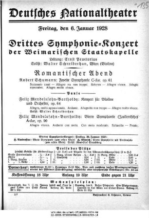 Drittes Symphonie-Konzert
