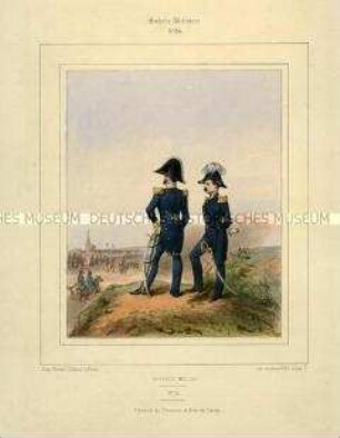 Uniformdarstellung, General der Division und Generaladjutant, Königreich Belgien, 1831/1850. Tafel Nr. 65 aus Galerie Militaire.