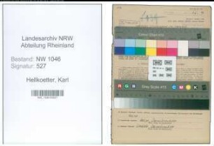 Entnazifizierung Karl Hellkoetter , geb. 15.06.1898 (Lehrer)