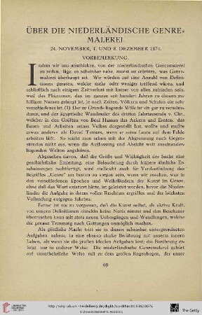 Über die niederländische Genremalerei