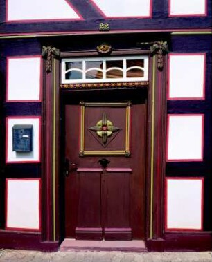 Sachteil Haustür; Lauterbach, Am Graben 22