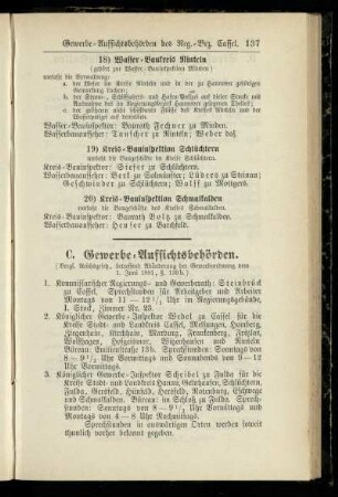 Gewerbe-Aufsichtsbehörden
