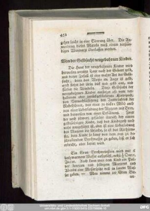 Von der Gelbsucht neugebohrner Kinder.