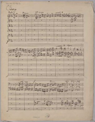 Sextets, vl (2), vla (2), vlc (2), G-Dur, Excerpts. Fragments - BSB Mus.ms. 23140-3 : [caption title:] Scherzo // Presto