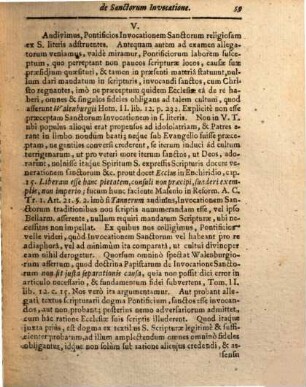 Exercitatio Theologica Tertia anaskeuastikē, De Sanctorum Invocatione