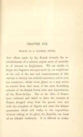 Chapter XIII. France as a colonial power
