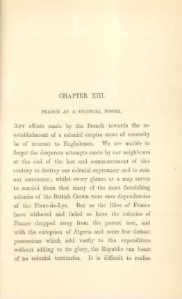 Chapter XIII. France as a colonial power