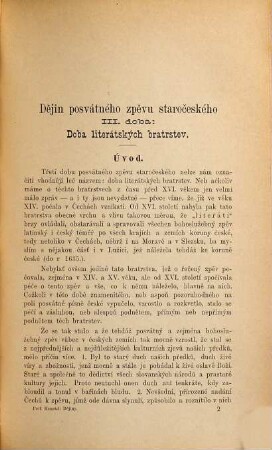 Dějiny posvátného zpěvu staročeského od XV. věku do zrušení literátských bratrstev, 1. XV. věk a dějiny literátských bratrstev