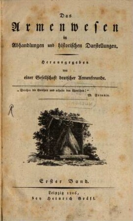 Das Armenwesen in Abhandlungen und historischen Darstellungen. 1