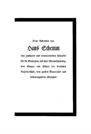 Nachruf : Hans Schemm