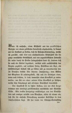 Bedeutung und Werth der Schutzpockenimpfung : Vortrag im Königsberger kaufmännischen Verein, gehalten im Januar 1867