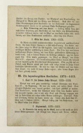 III. Die luxemburgischen Kurfürsten. 1373 - 1415