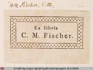 Exlibris des C. M. Fischer