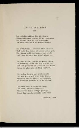 Die Wettertanne : 1895