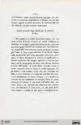 Luoghi prescelti dagli antichi per le fabbriche de' Vasi