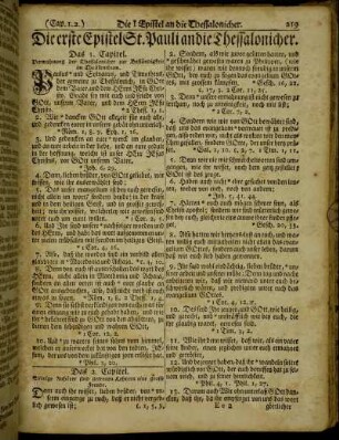 Die erste Epistel St. Pauli an die Thessalonicher. - Die andere Epistel St. Pauli an die Thessalonicher.