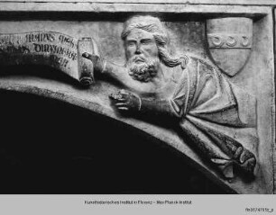 Reliefs mit Propheten und Strozziwappen - Reliefs: Propheten mit Spruchbändern und Strozziwappen