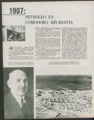 1907: Petroleo en Comodoro Rivadavia