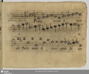 [Josquin des Prez:] Praeter rerum seriem