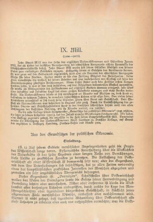 IX. Mill (1806-1873)