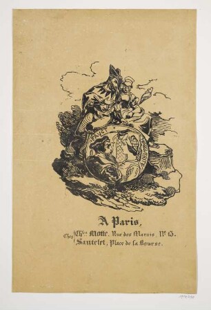 Faust und Gretchen, aus: "Faust, tragédie de M. de Goethe, traduit par Philipp Albert Stapfer", 1828